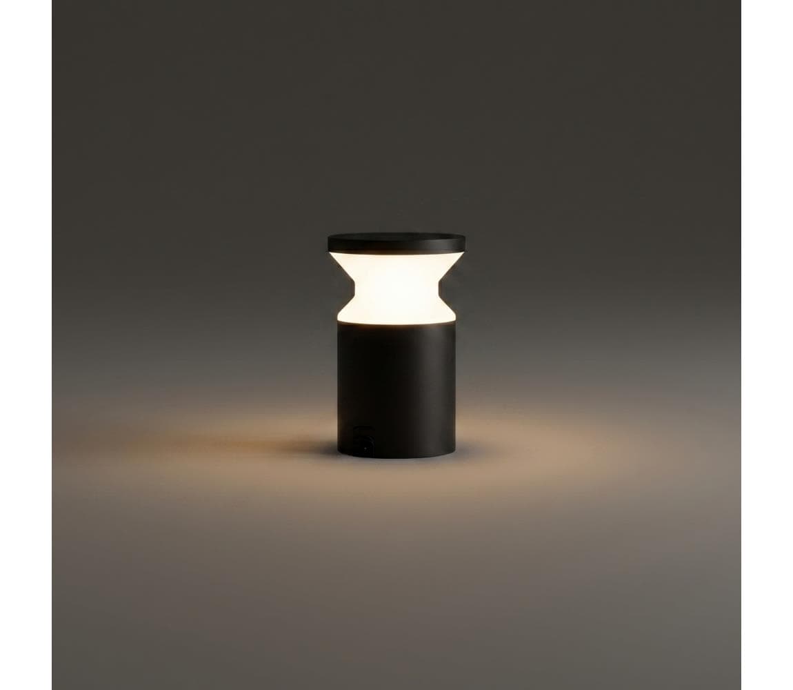 Ideal Lux - Vonkajšie svietidlo TORRE 1xE27/15W/230V 22 cm IP65 čierne 186979