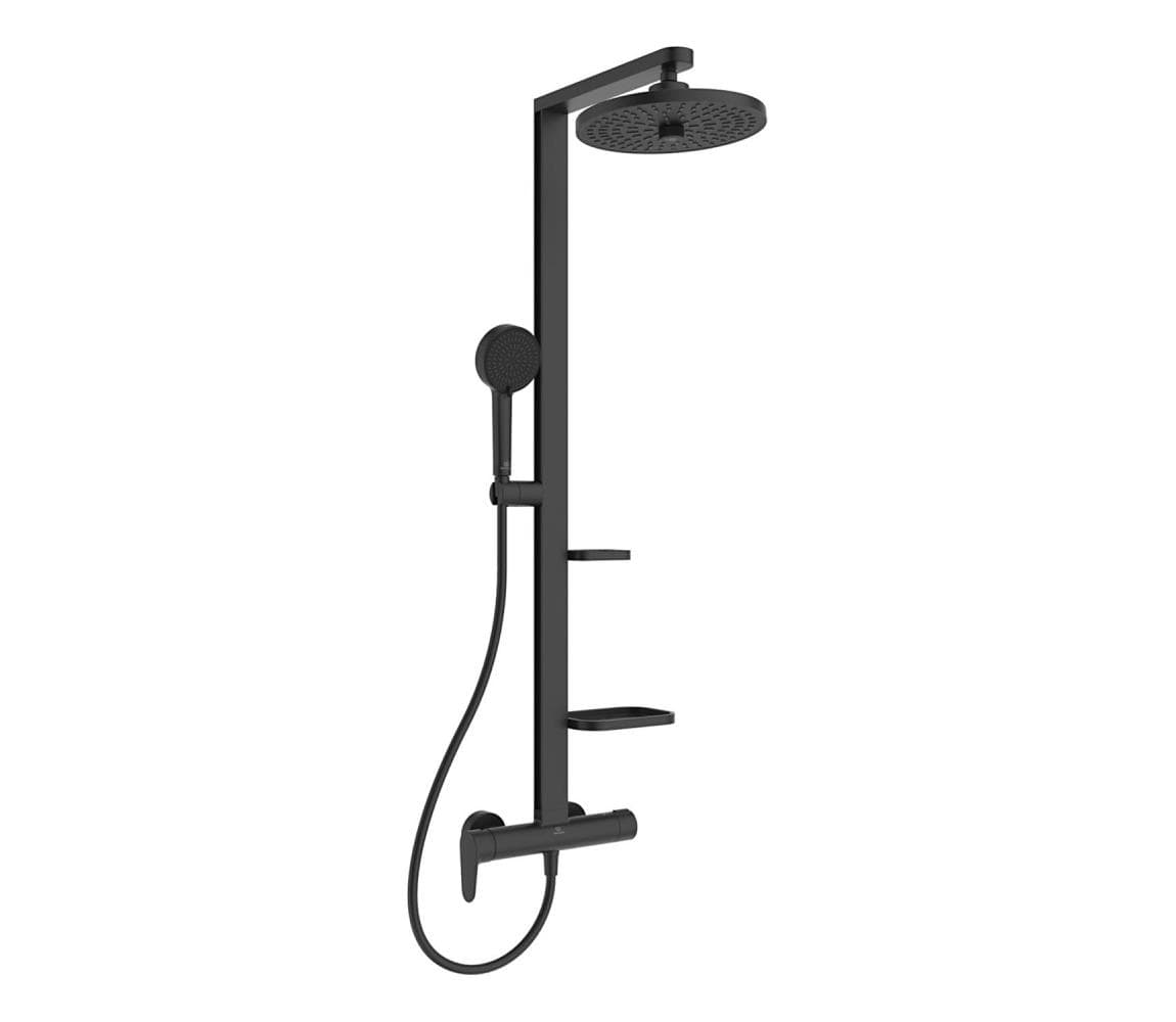 Ideal Standard BD584XG - Sprchová súprava s batériou CERAFLOW ALU+ matná čierna BD584XG