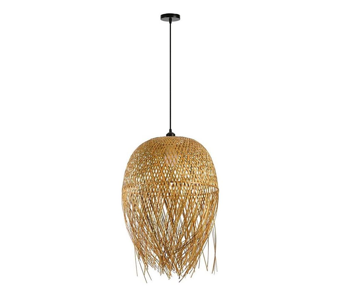08271L - Luster na lanku HILO 1xE27/40W/230V pr. 45 cm bambus 08271L