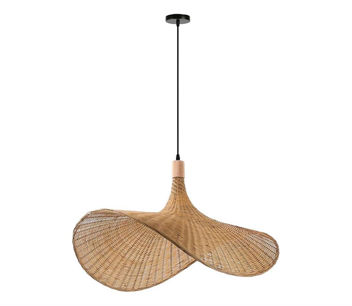 08290L - Luster na lanku SOMBRERO 1xE27/40W/230V pr. 80 cm ratan 08290L