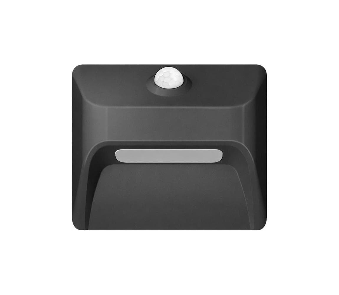 08307L - LED nabíjateľné schodové svietidlo so senzorom STEP LIGHT 0,3 W/3,7 V 2200 mAh IP53 čierne 08307L