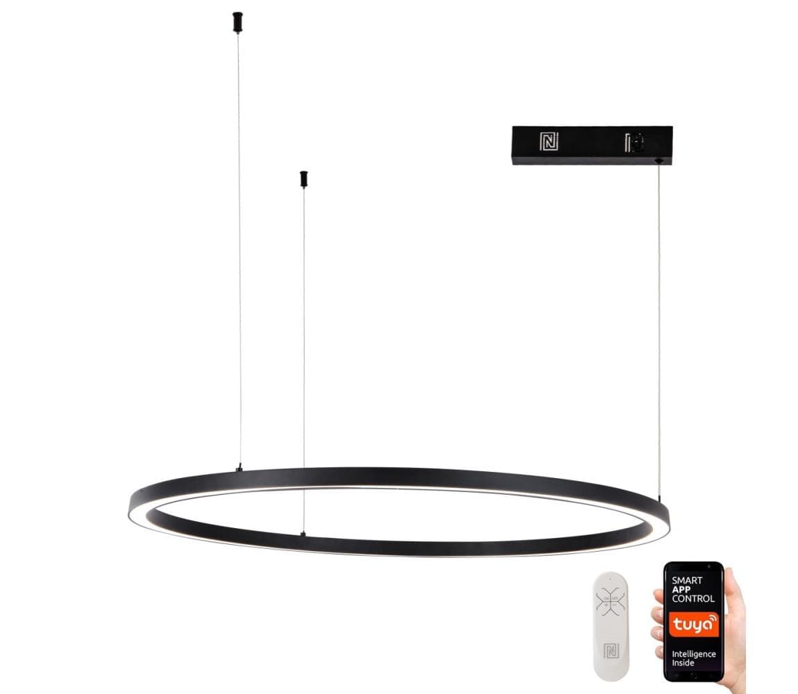 NEO 07215L-LED Stmievateľný luster na lanku FINO 60W/230V 80cm čierna Tuya+DO 07215L