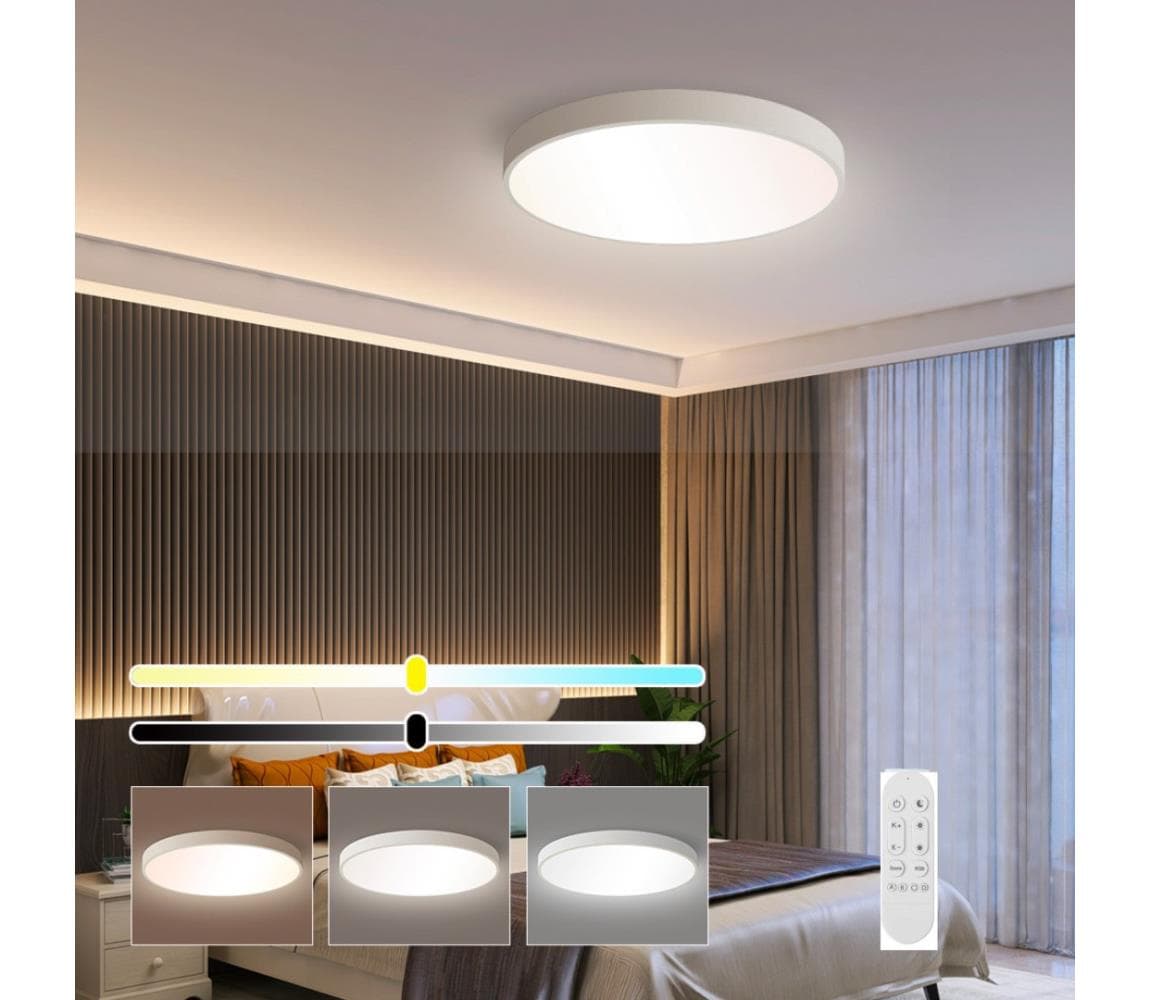 NEO 07251L -LED Stmievateľné svietidlo SEMPLICI 36W/230V Wi-Fi Tuya bílá+ DO 07251L