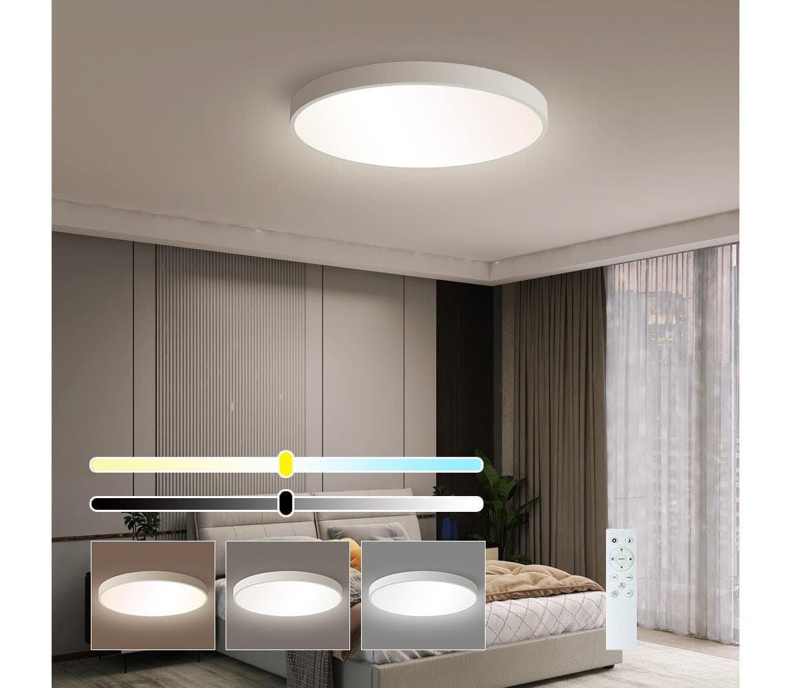 NEO 07252L -LED Stmievateľné svietidlo SEMPLICI 48W/230V Wi-Fi Tuya bílá+ DO 07252L