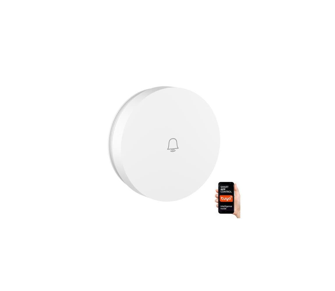 NEO 07780L - Náhradné bezdrôtové tlačidlo pre zvonček IP55 Wi-Fi Tuya biela 07780L