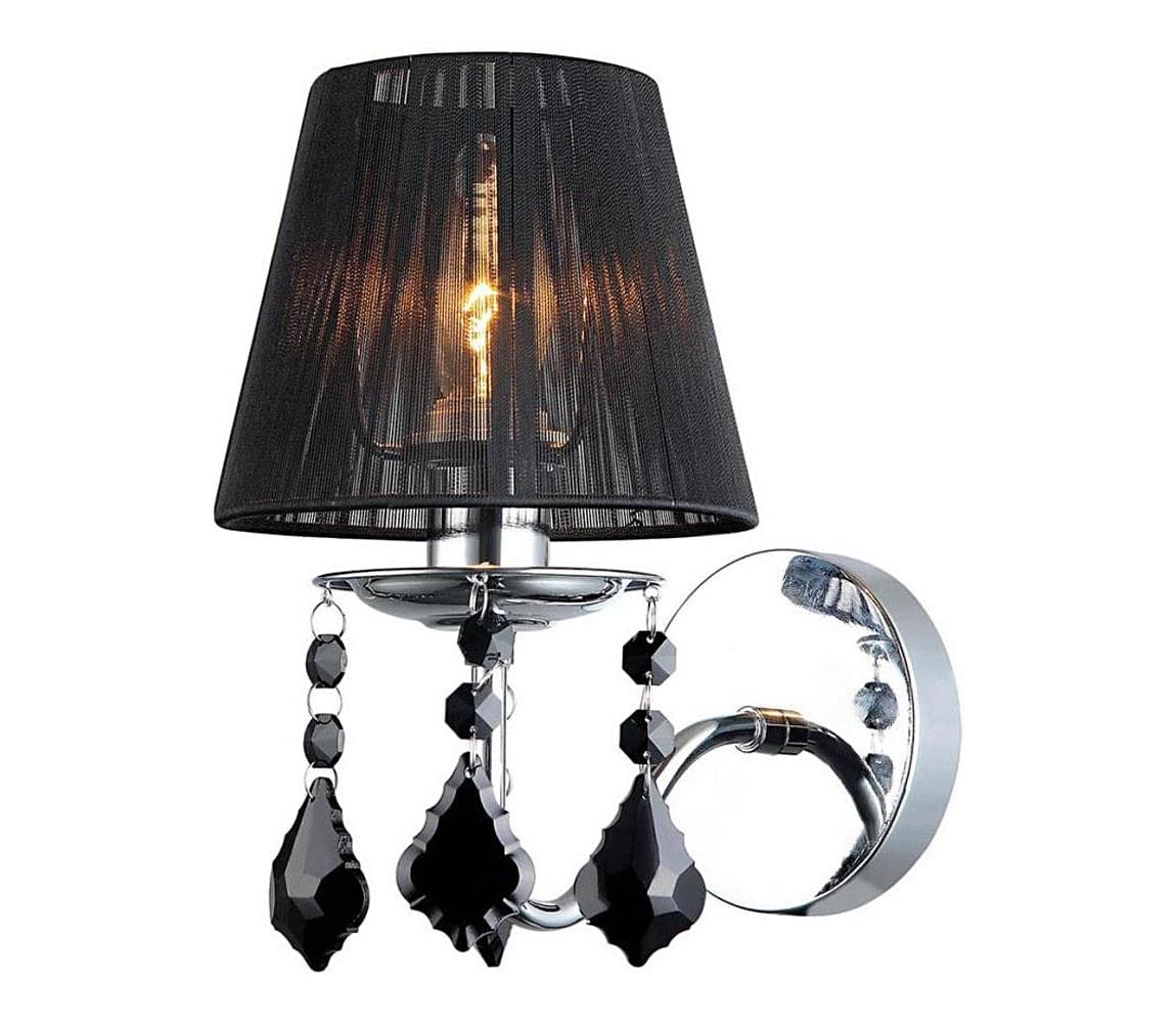 MBM-2572/1 BK - Nástenné svietidlo CORNELIA 1xE14/40W/230V MBM-2572/1 BK
