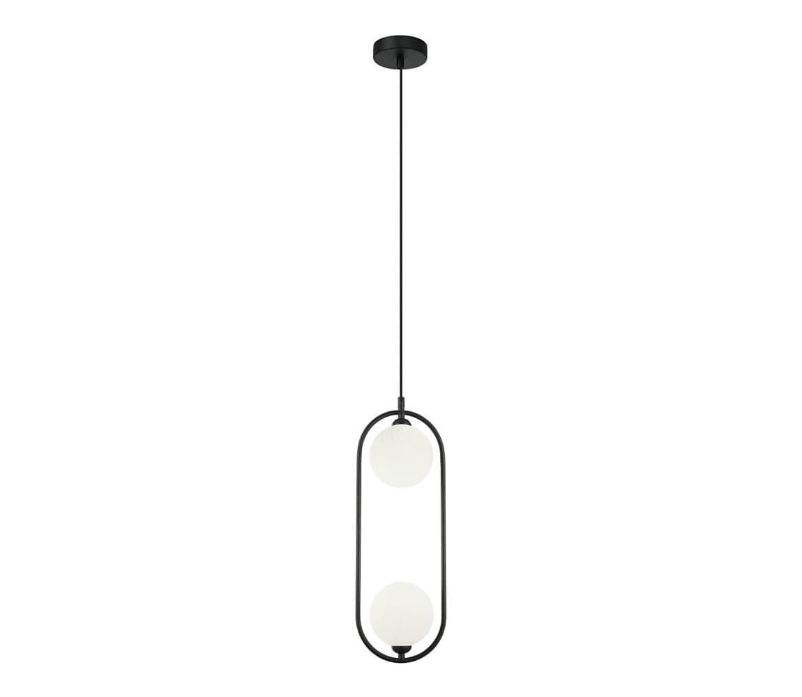 PND-3965-2-BK - Luster na lanku LUPUS 2xG9/25W/230V čierna PND-3965-2-BK