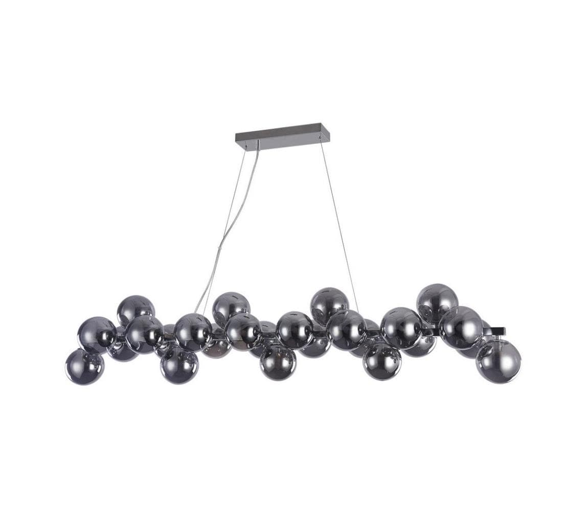 PND-5252-A-25-CH+SMK - Luster na lanku CABELLA 25xG9/28W/230V PND-5252-A-25-CH+SMK
