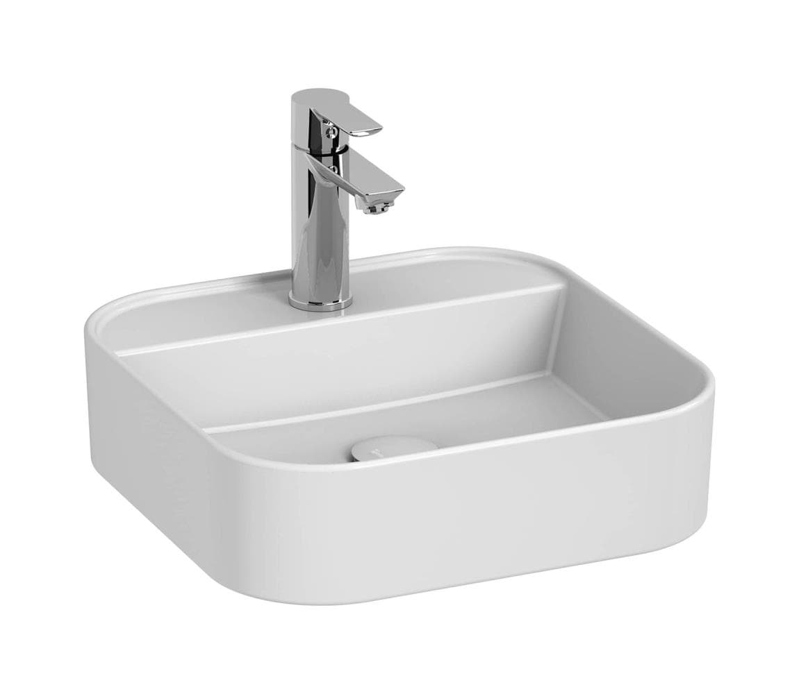 JIKA H8183610001111 - Keramické umývadlo ASTRA 40x40 cm na dosku, biele H8183610001111