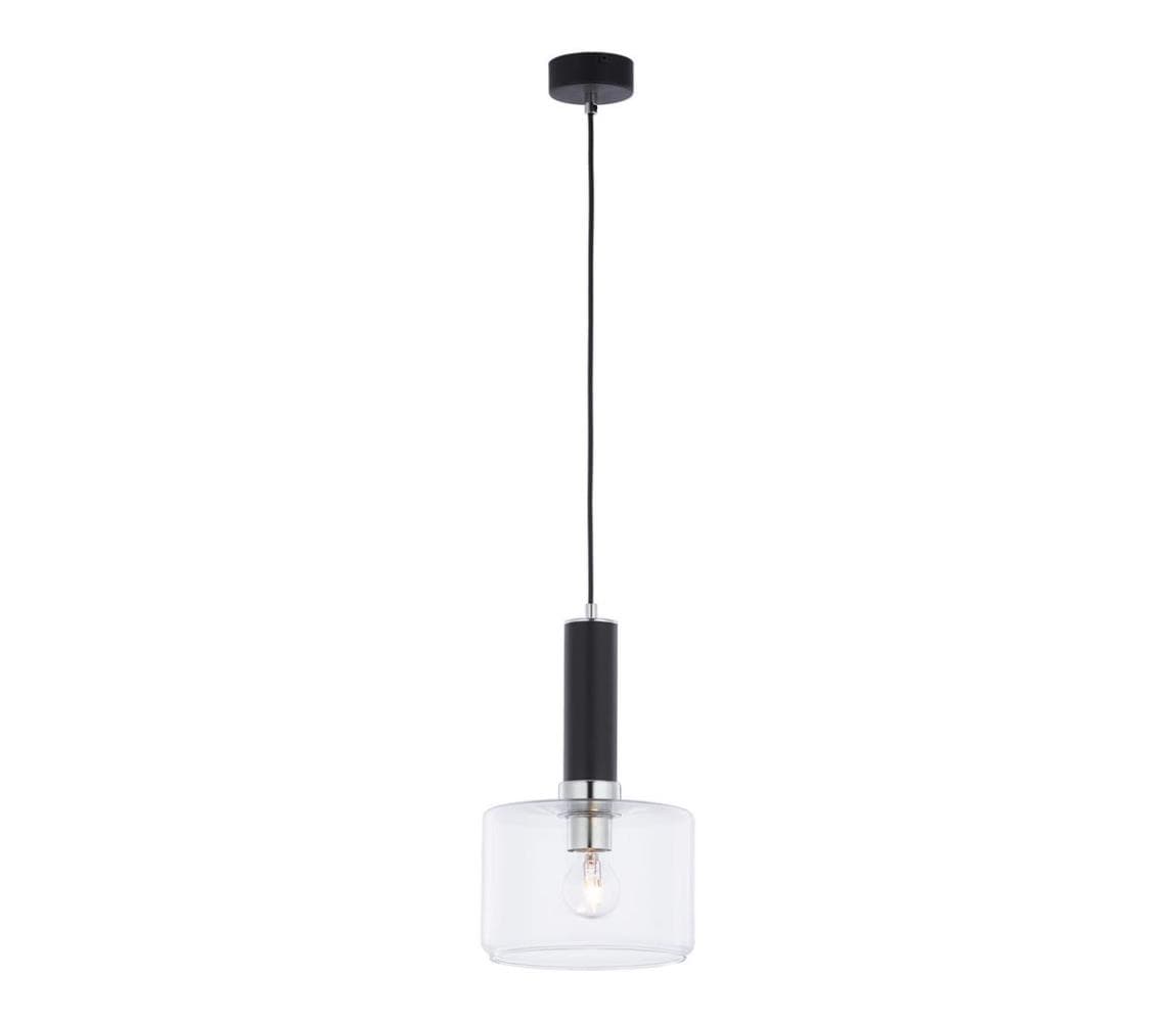 Jupiter 1855 - VA1 - Luster na lanku VANES 1xE27/60W/230V chróm/čierna 1855
