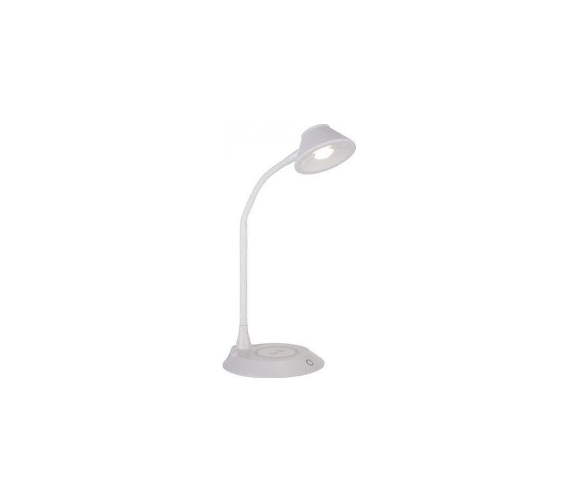 JUST LIGHT. 14414-16 -LED stmievateľná stolná lampa s nabíjaním PUCKI LED/4,5W/230V biela 14414-16