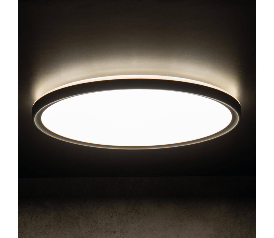 31503 - LED Kúp. str. svietidlo AZPO LED/18,5W/230V pr. 29 cm IP54 čierna 31503