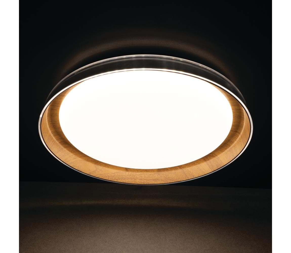 37317 - LED Stropné svietidlo NIFU LED/17,8W/230V pr. 43 cm biela/hnedá 37317