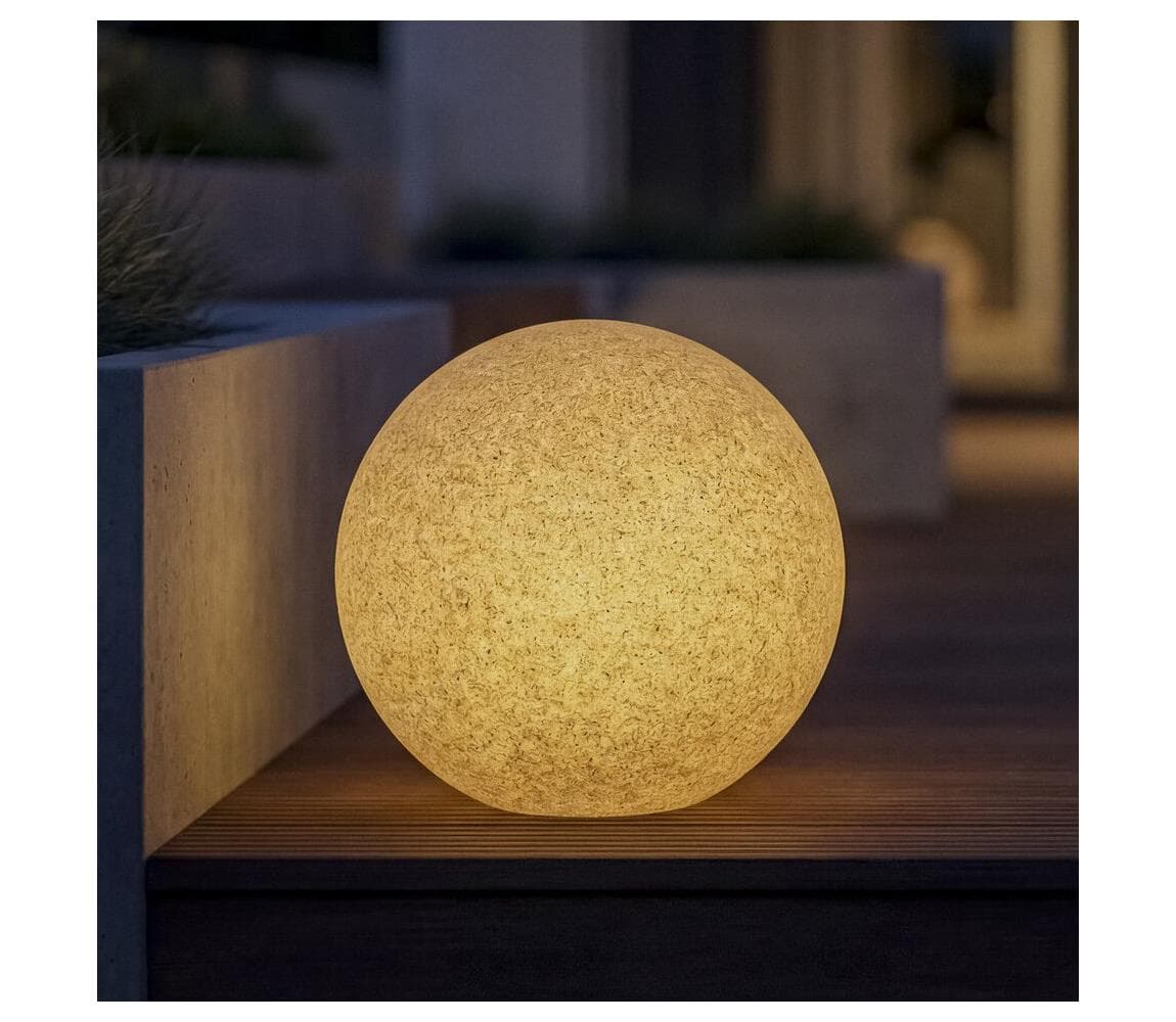 45934 - Vonkajšie svietidlo STONO 1xE27/15W/230V pr. 20 cm IP65 béžové 45934