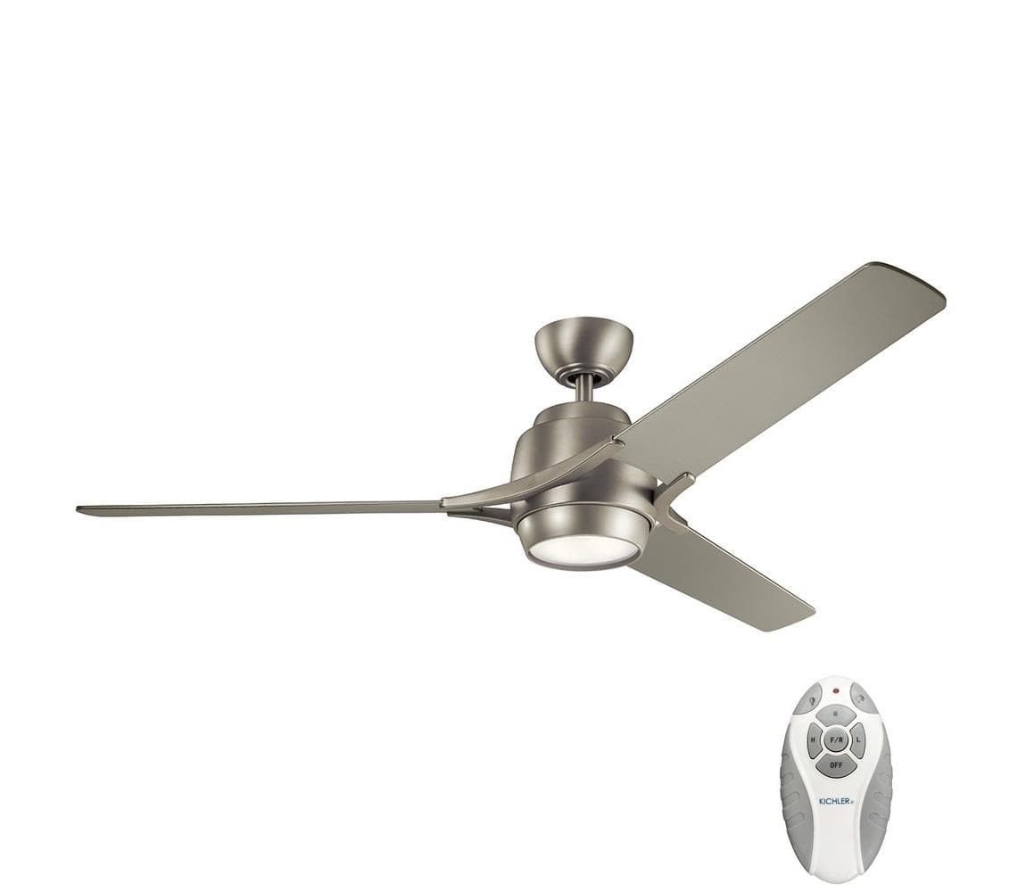 Elstead Kichler KLF-ZEUS-60-BN -LED Stmievateľný stropný látor ZEUS LED/10W/230V +DO KLF-ZEUS-60-BN