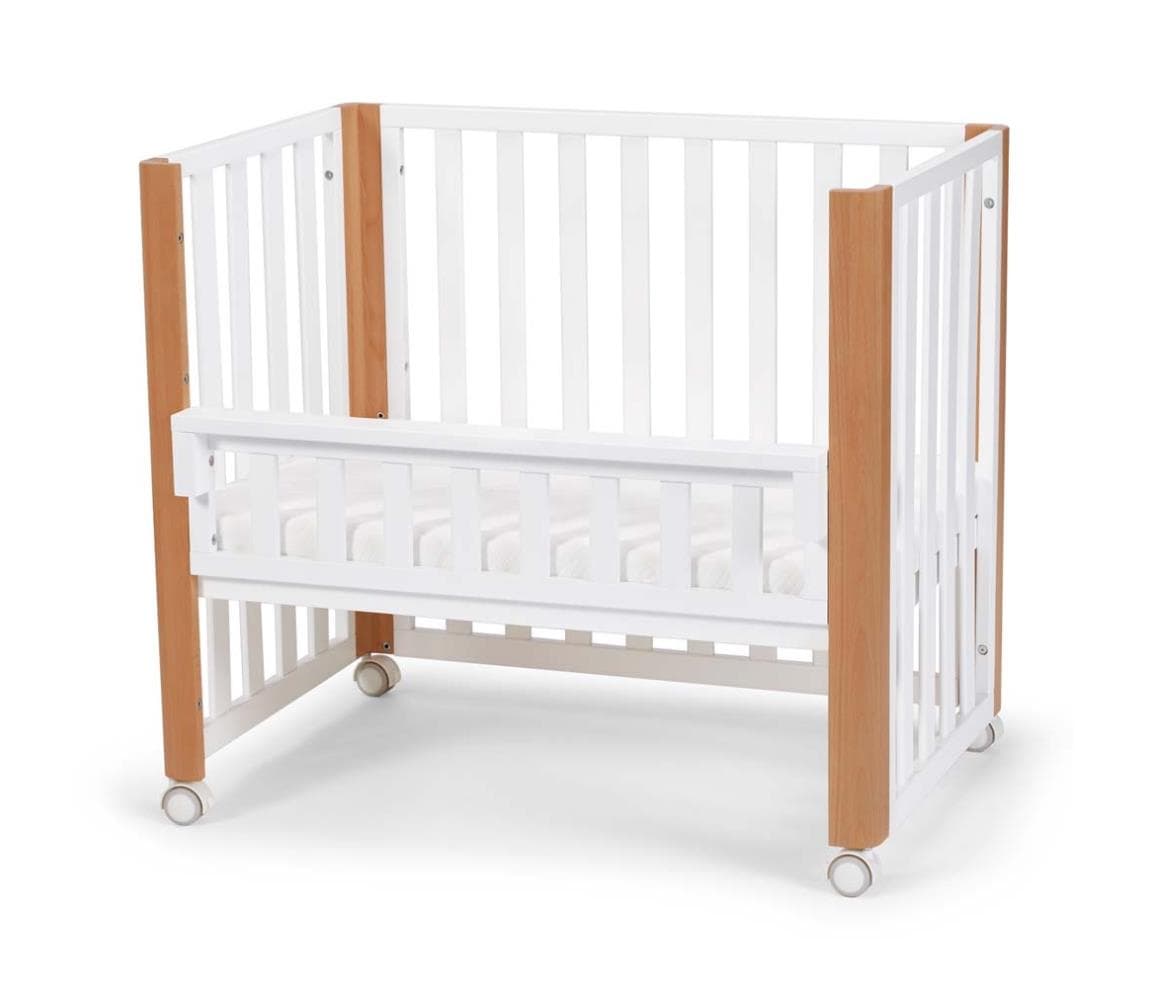 KINDERKRAFT SELECT - Detská postieľka 4v1 KOYA Premium buk/borovica KFKOYA00WHT0000