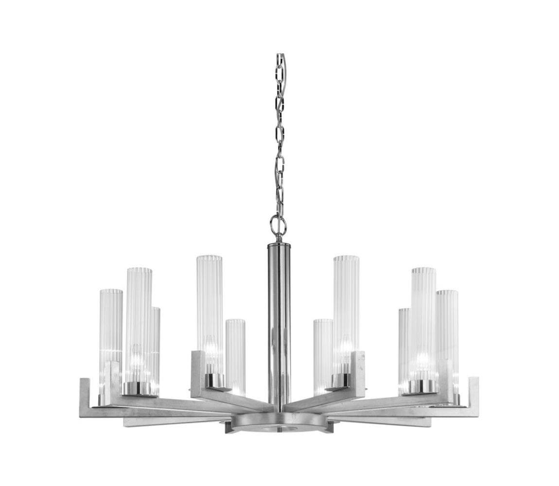 Kolarz 6009.81050 - Luster na reťazi RAGGIO 10xE14/25W/230V striebro 6009.81050