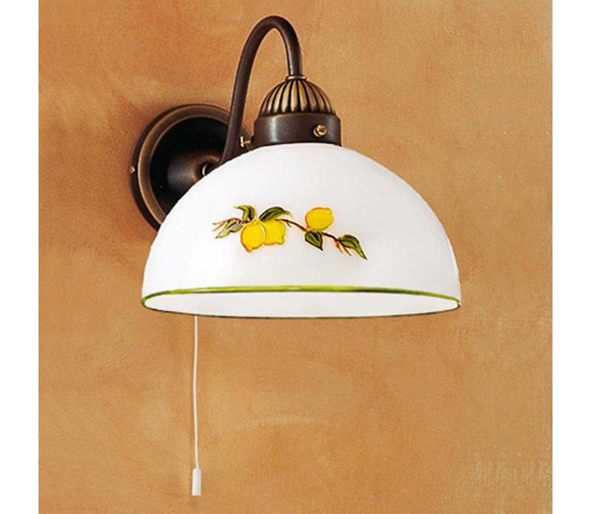 Kolarz 731.61.126 - Nástenná lampa NONNA 1xE27/75W/230V citróny 731.61.126