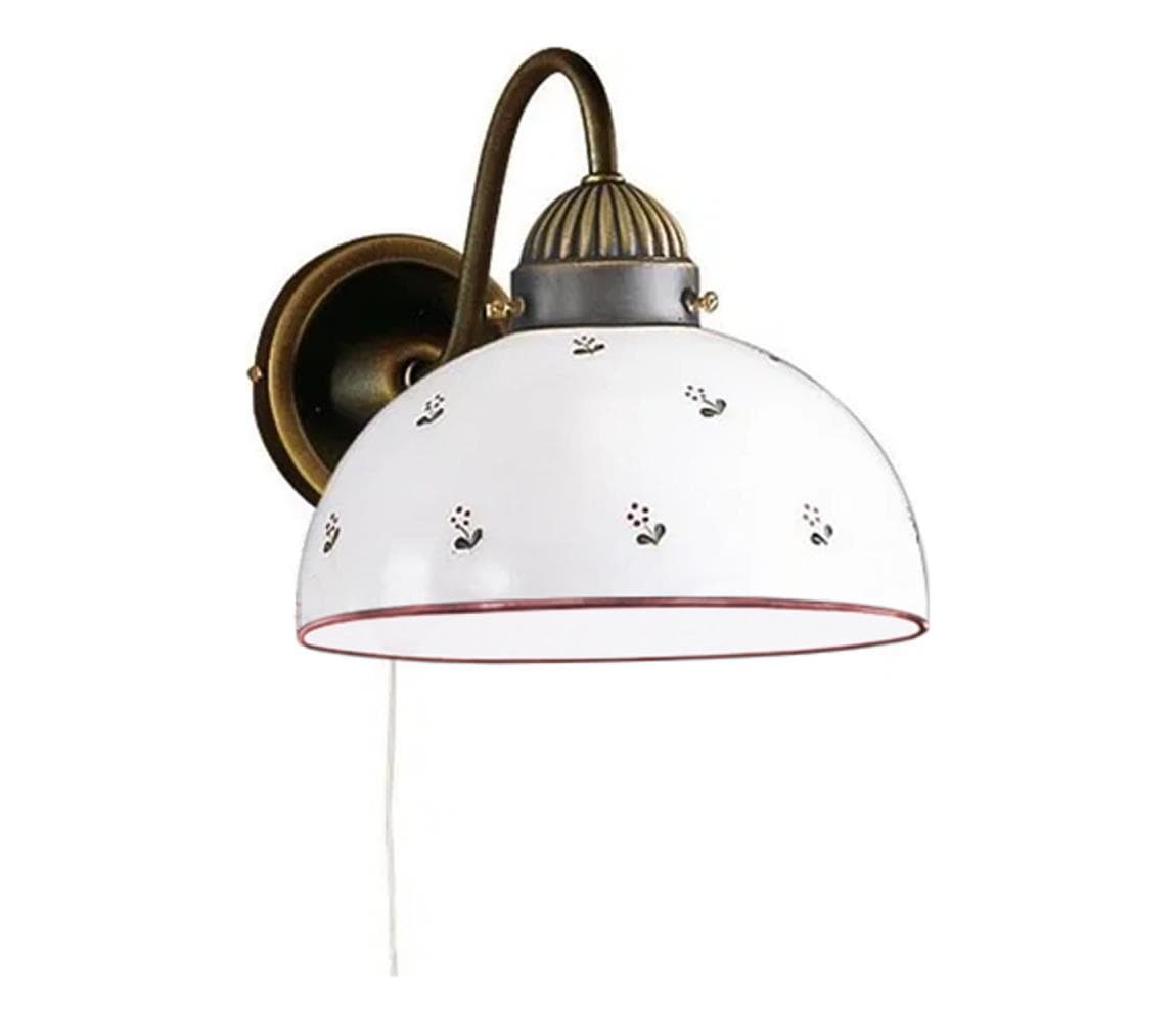 Kolarz 731.61.69 - Nástenná lampa NONNA 1xE27/75W/230V červená 731.61.69