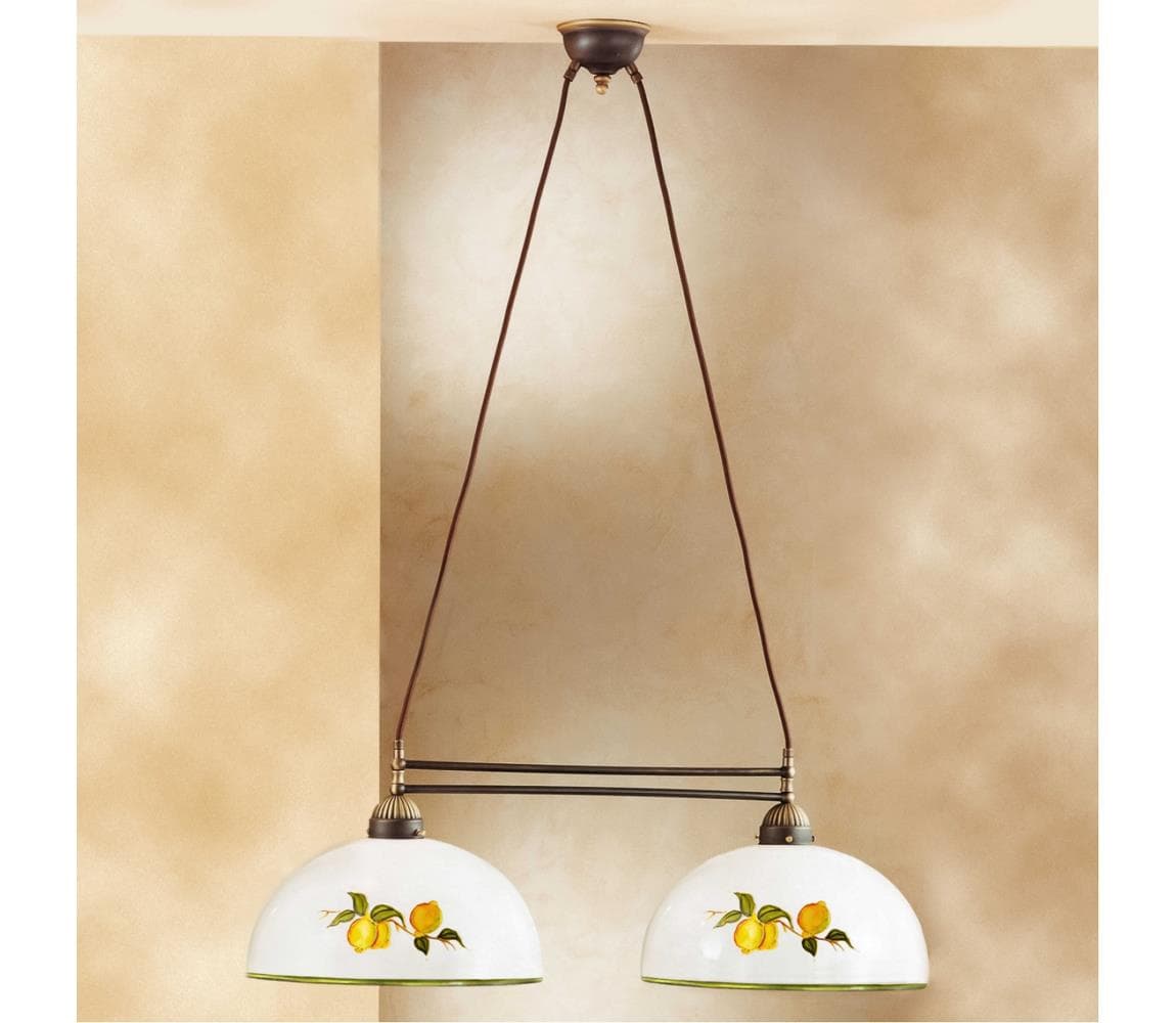 Kolarz 731.82.129 - Luster na lanku NONNA 2xE27/75W/230V citróny 731.82.129