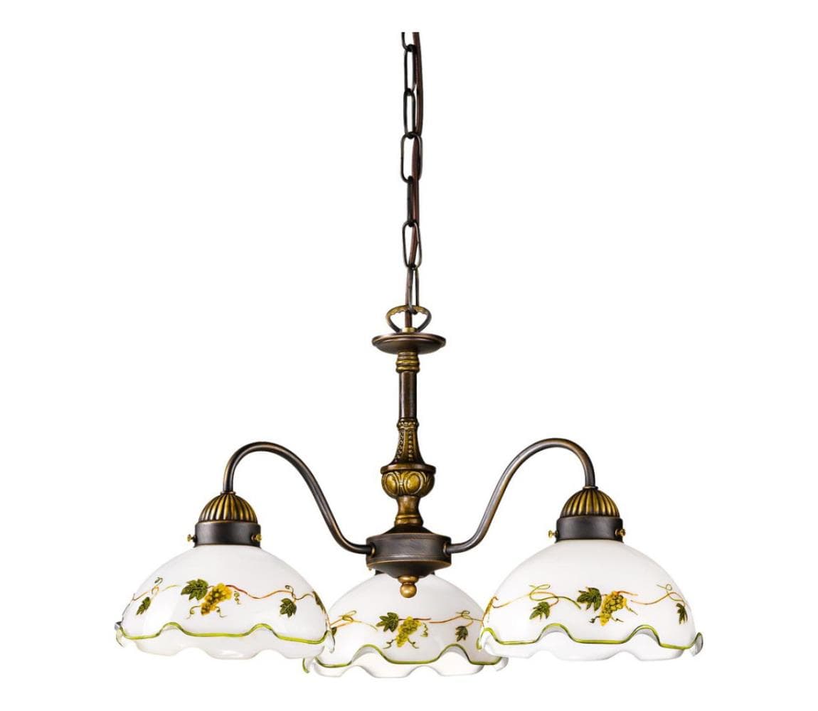 Kolarz 731.83.110 - Luster na reťazi NONNA 3xE27/75W/230V vínový 731.83.110