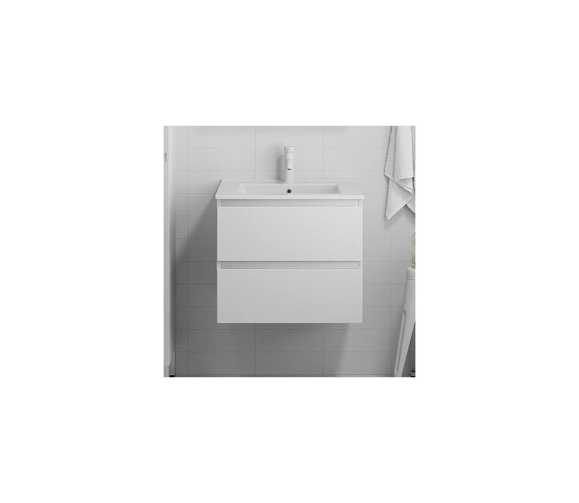 BATH DELUXE Kúpeľňová skrinka s umývadlom KENWOOD 61x52x47 cm biela BT0098+BT0104