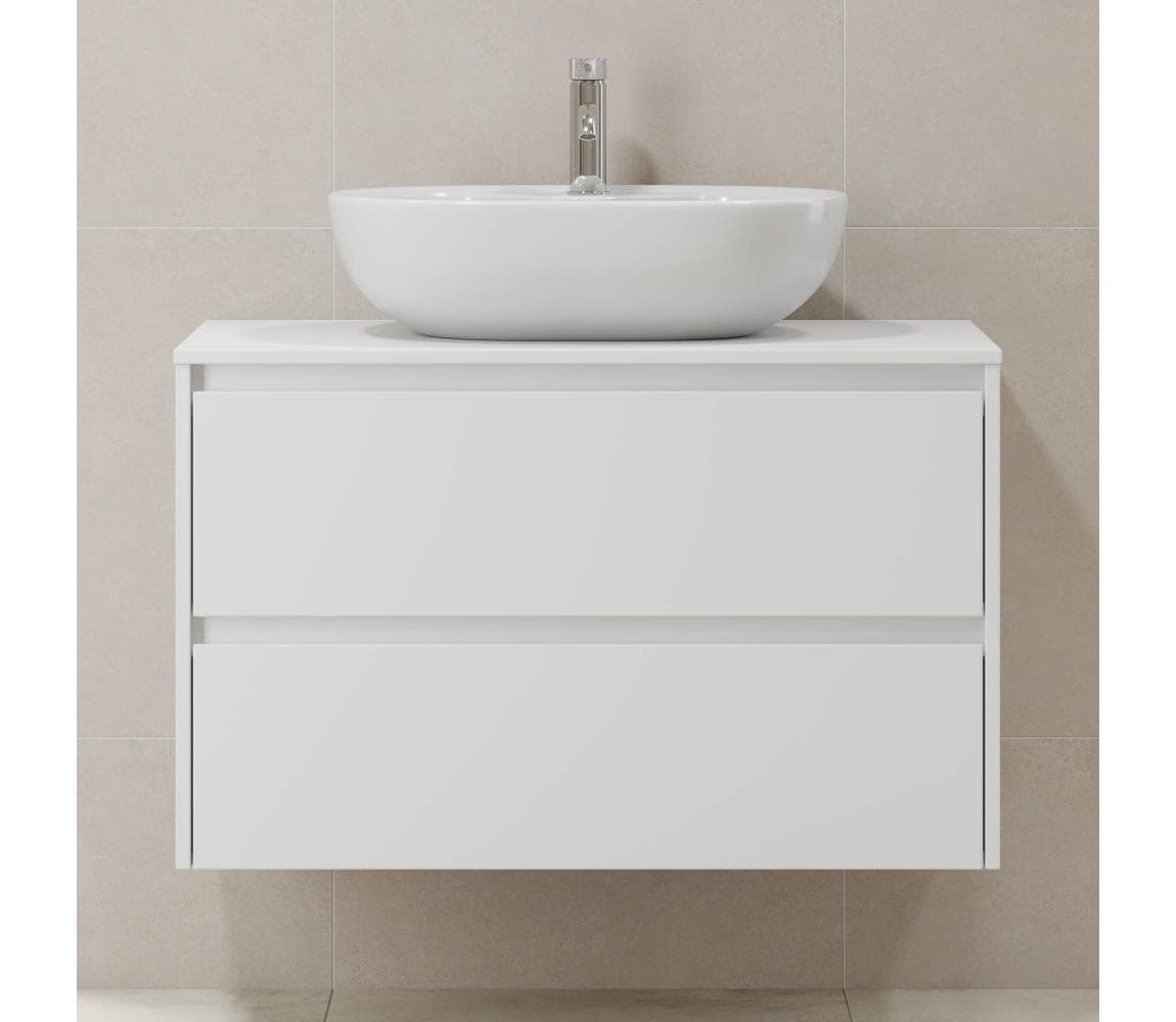 BATH DELUXE Kúpeľňová skrinka TRONDHEIM pod umývadlo 90x57x46 cm biela 03-090-67-01-00