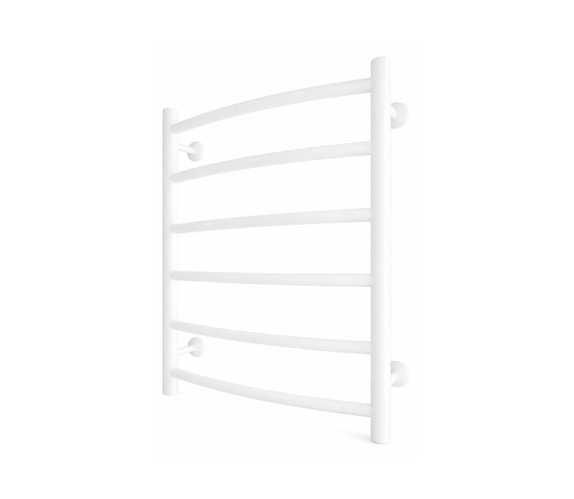 Mario-Radiators Kúpeľňový rebríkový radiátor INOX CLASSIC 120W/230V 57 x 43 cm nerezová oceľ/biela 1.137.047723.WM