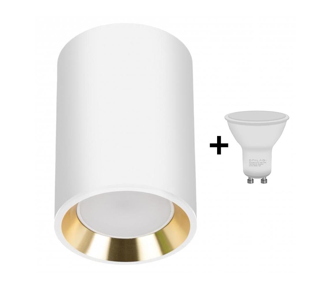 LED Bodové svietidlo CHLOE 1xGU10/6W/230V guľatý biela/zlatá WJ0442+BG0217