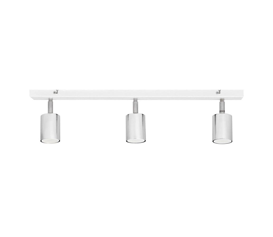 LED Bodové svietidlo TUNE 3xGU10/4,8W/230V matný chróm/biela R-L 1927/3 WT+CH+CH