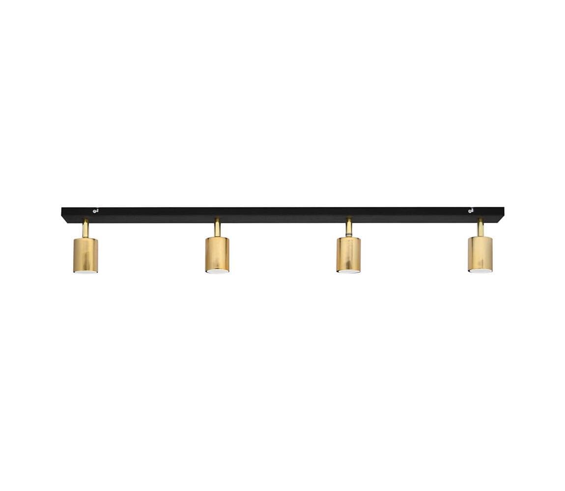 LED Bodové svietidlo TUNE 4xGU10/4,8W/230V zlatá/čierna R-L 1927/4 BK+GO MAT
