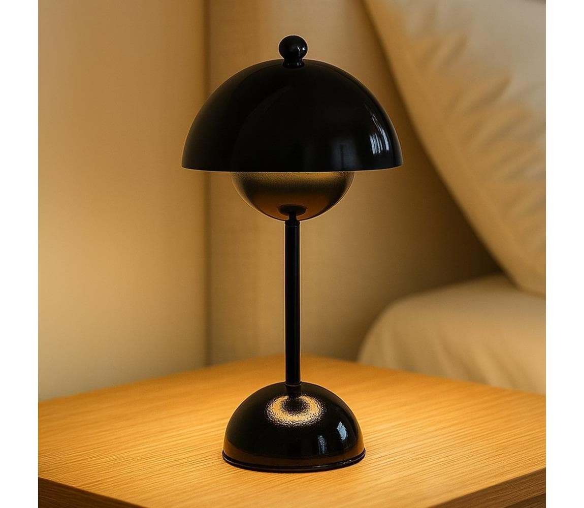 LED dobíjateľná dotyková stolná lampa COSTA LED/3W/5V 2400 mAh 3000-6000K čierna ML2271