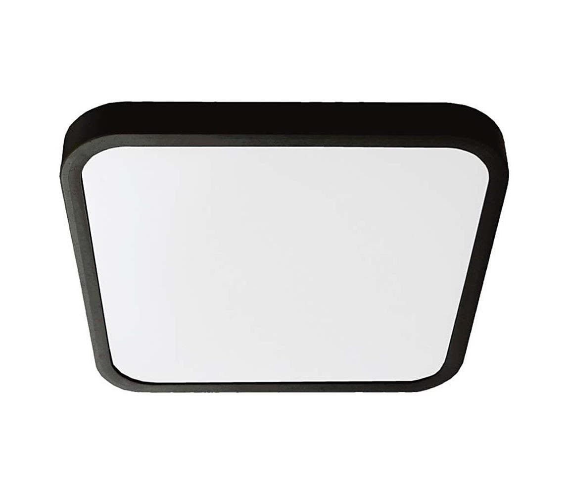 LED Kúpeľňové stropné svietidlo LED/24W/230V 3000K IP44 29,5x29,5 cm čierna 76451