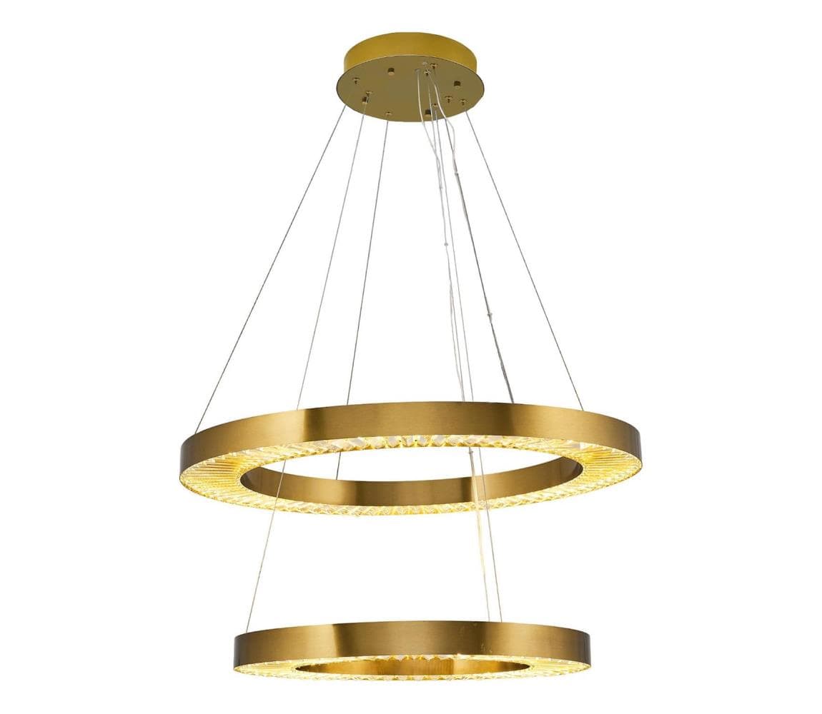 LED luster na lankách JESI LED/140W/230V 3000K, priemer 100 cm, bronzový 701CHD1384