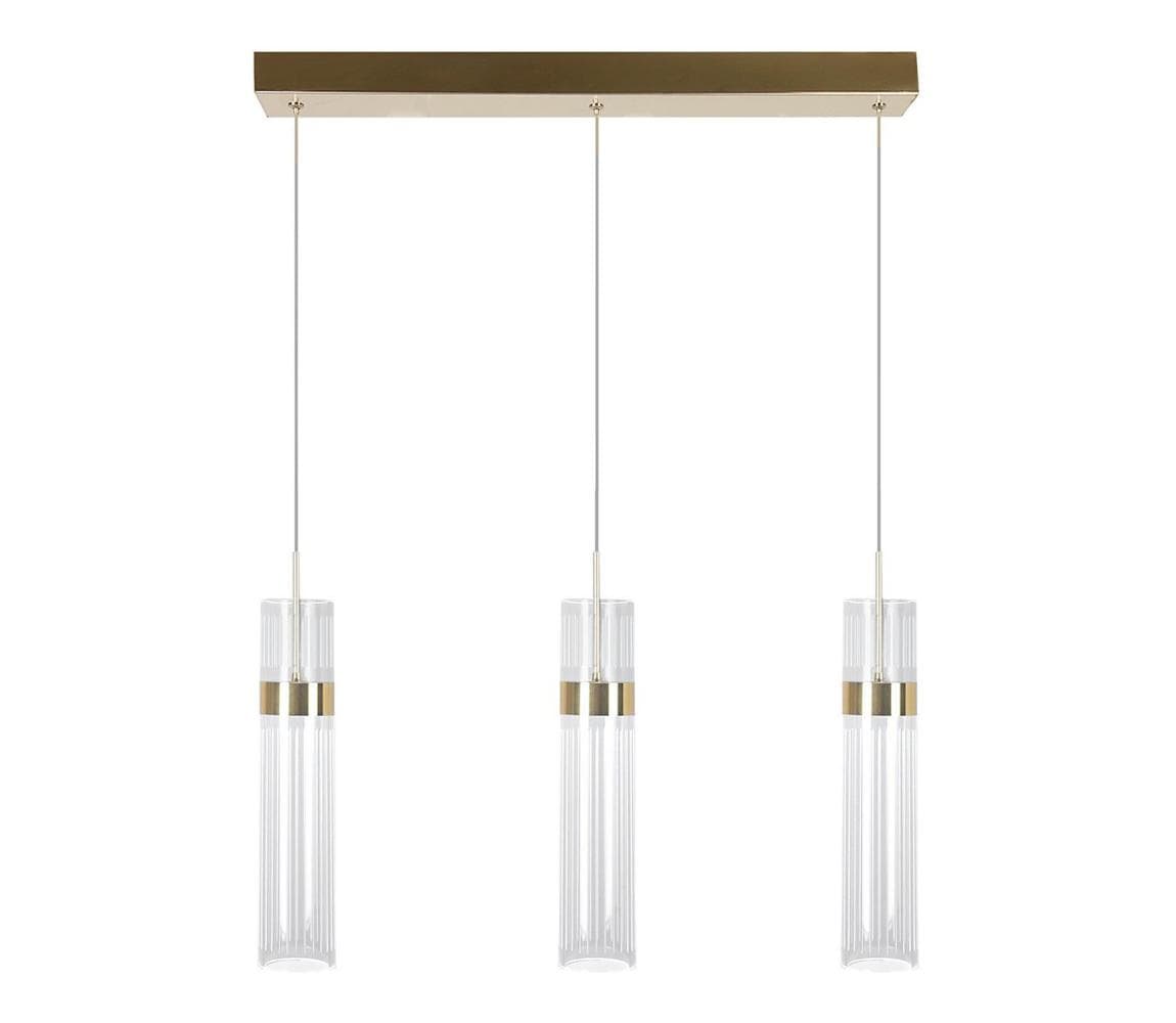 Light Prestige LED luster na lanku AMBIENTE 3xLED/6W/230V 3000/4000/6000K zlatý LP-1510/3L GD
