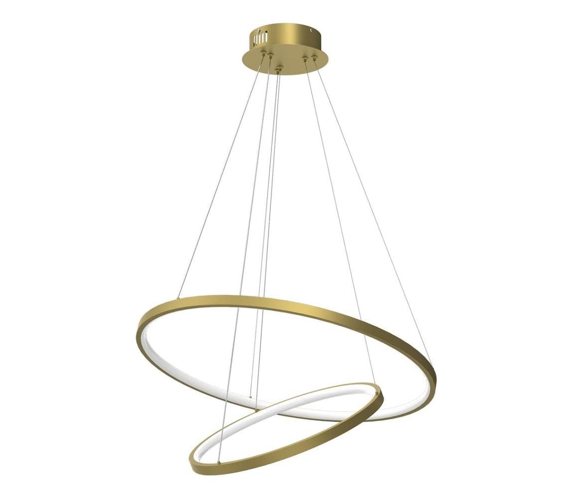LED Luster na lanku HOOP LED/51W/230V pr. 60 cm 4000K zlatá ML1546