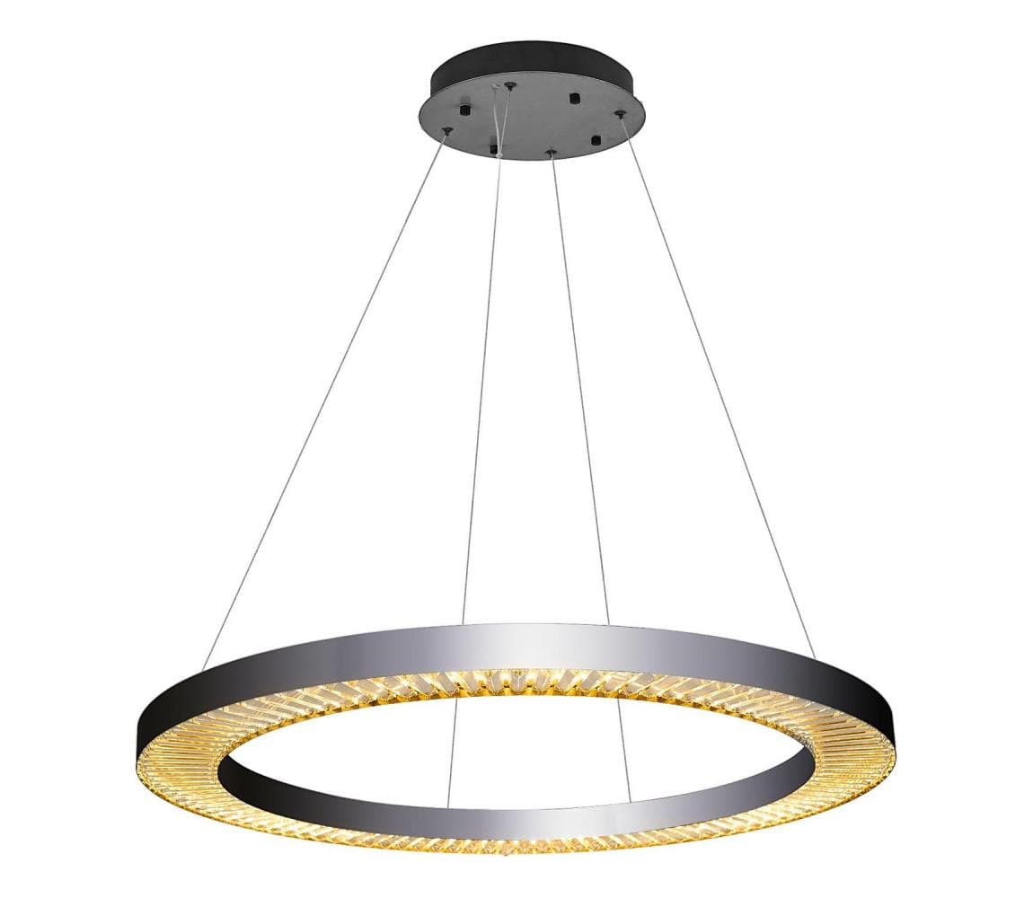 LED luster na lanku JESI LED/90W/230V 3000K pr. 100 cm strieborný 701CHD1383