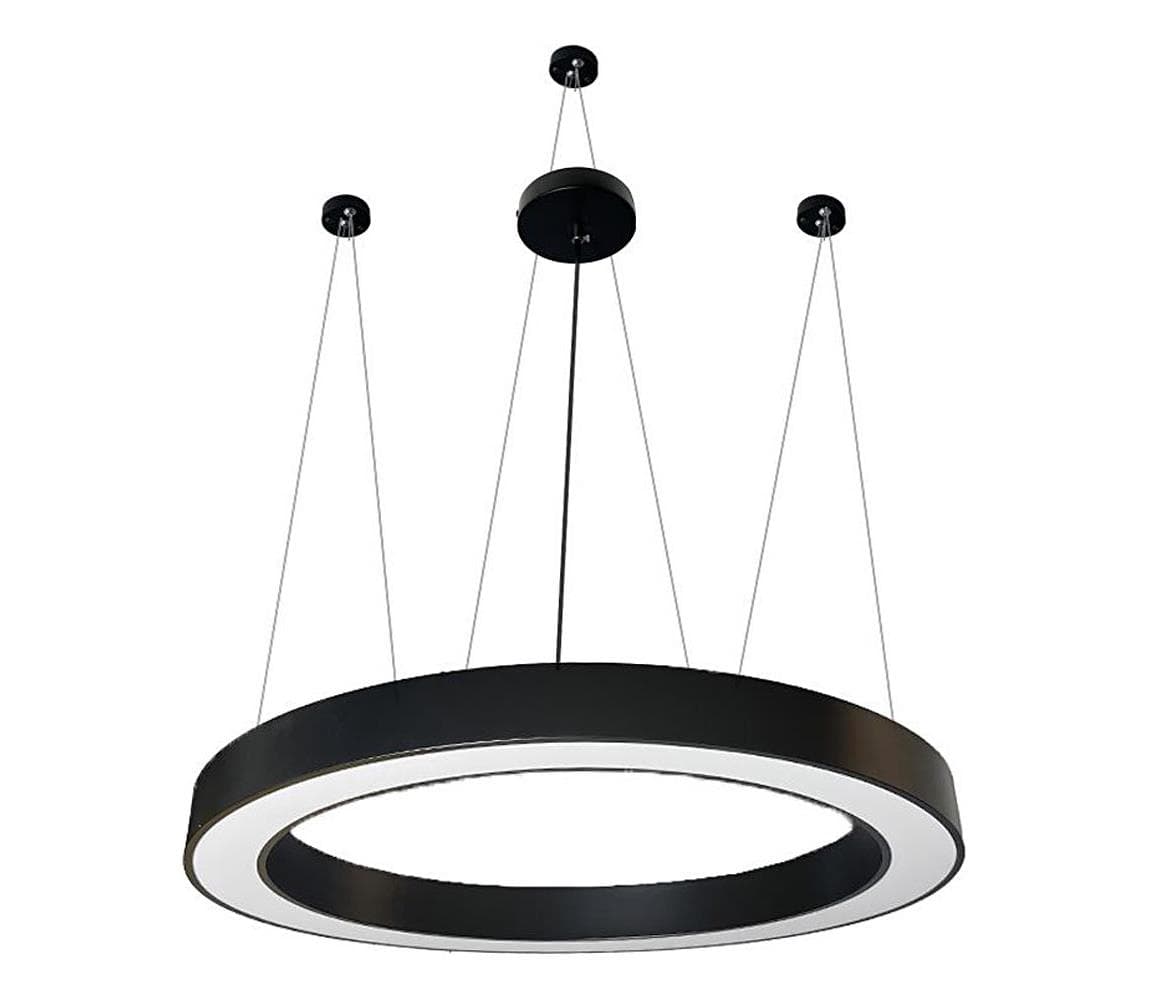 LED Luster na lanku LED/60W/230V 4000K pr. 120 cm čierna LCL7424-H