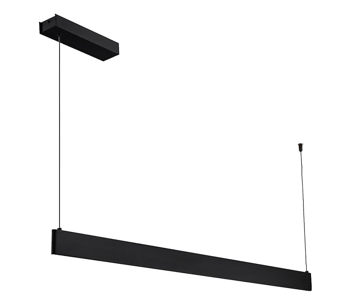 LED luster na lanku LINEA LED/36W/230V 3000/4000/5700K CRI 90 čierna ML1784