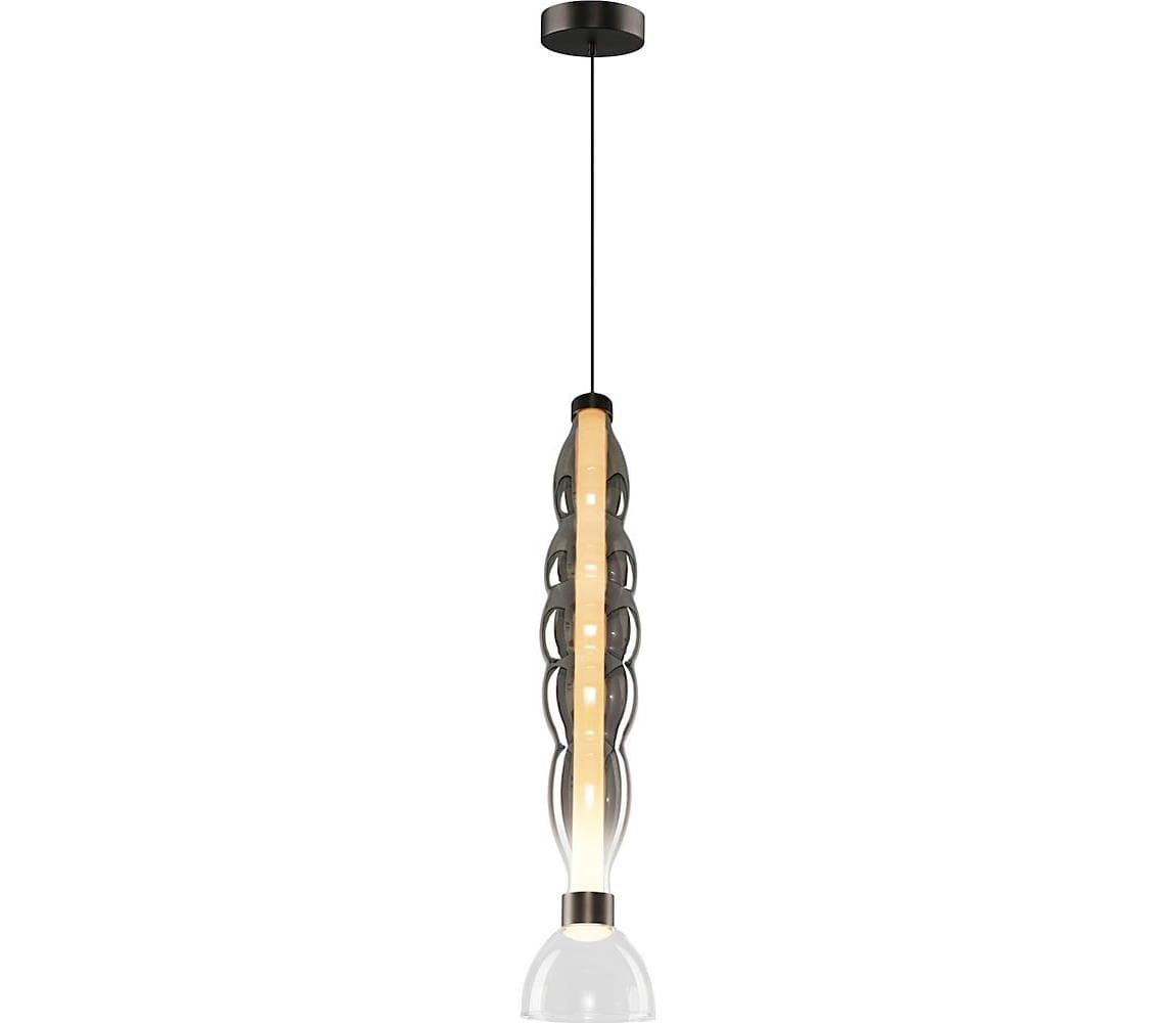 LED Luster na lanku LUCCO LED/18W/230V pr. 15 cm dymová ML1415