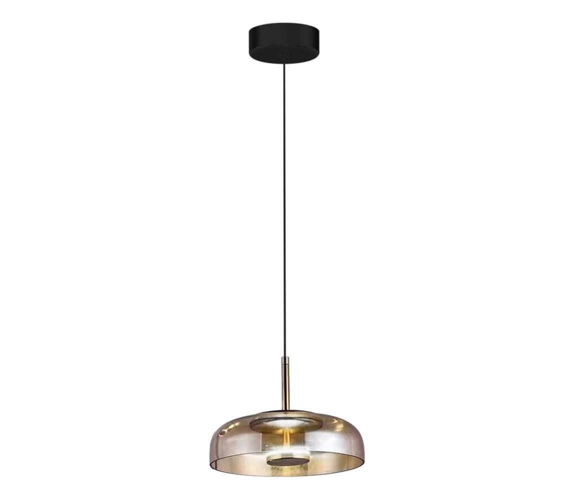 LED Luster na lanku VETRO LED/6W/230V pr. 23 cm béžová/čierna ML1045