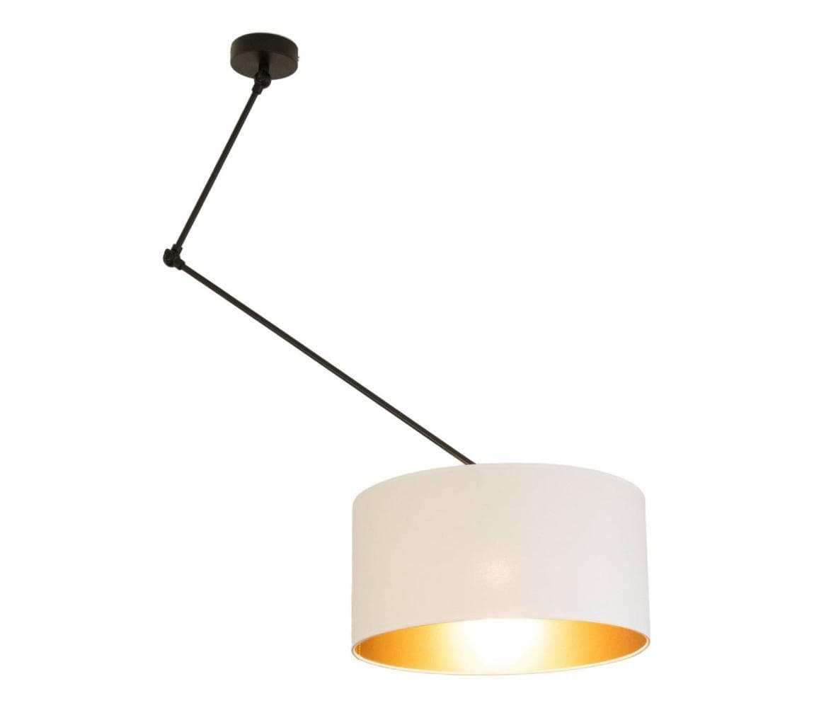 LED nastaviteľný luster na tyči GORTA 1xE27/60W/230V biela/zlatá H0294