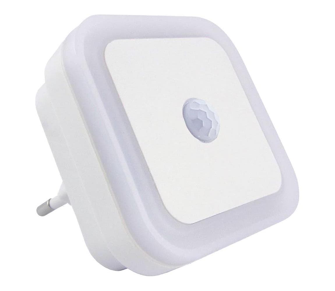 LED Nočné svetlo s pohybovým a súmrakovým senzorom LED/0,5W/230V biela 034 0000880