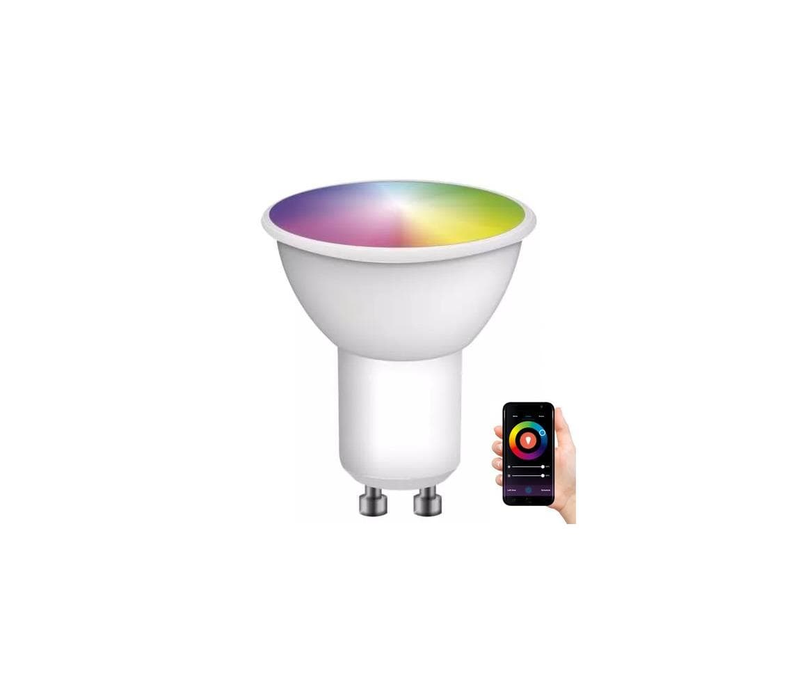 LED RGB Stmievateľná žiarovka GoSmart MR16 GU10/4,8W/230V 2700-6500K Tuya ZQZ832R