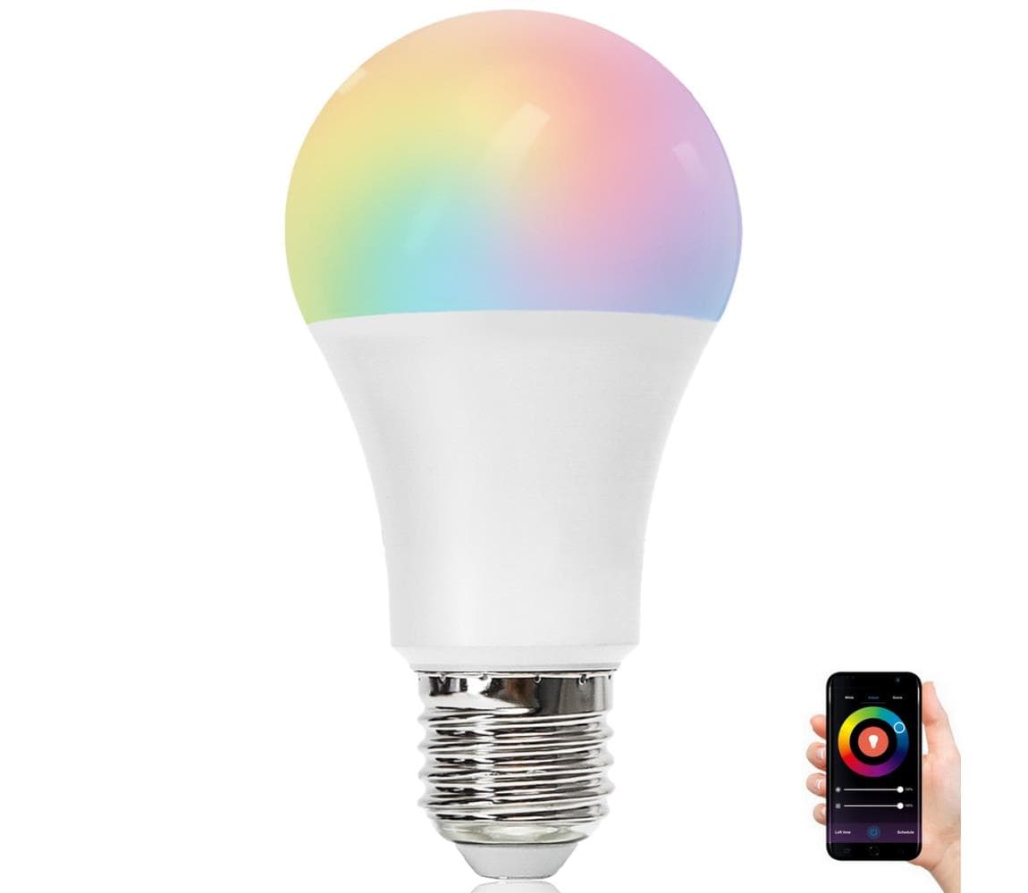 B.V. LED RGBW Stmievateľná žiarovka A60 E27/9W/230V 2700-6500K Wi-Fi - S10201BG2
