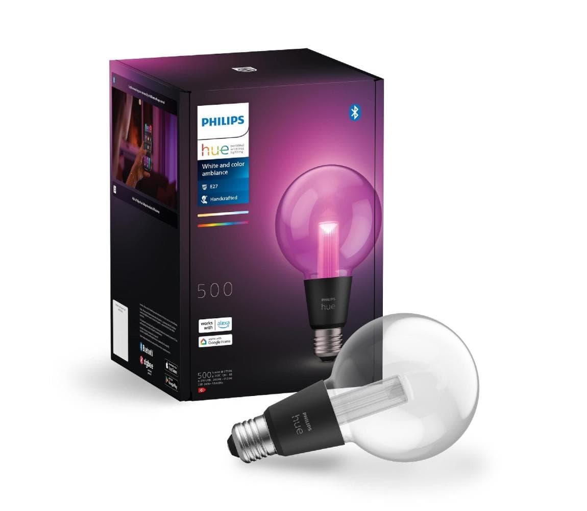 LED RGBW Stmievateľná žiarovka Philips Hue White And Color Ambiance E27/6,8W/230V 8719514419155
