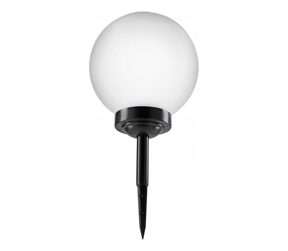 SmartLED LED solárna lampa LED/1,2V 6500K 200 mAh pr. 25 cm IP44 biela/čierna 7235