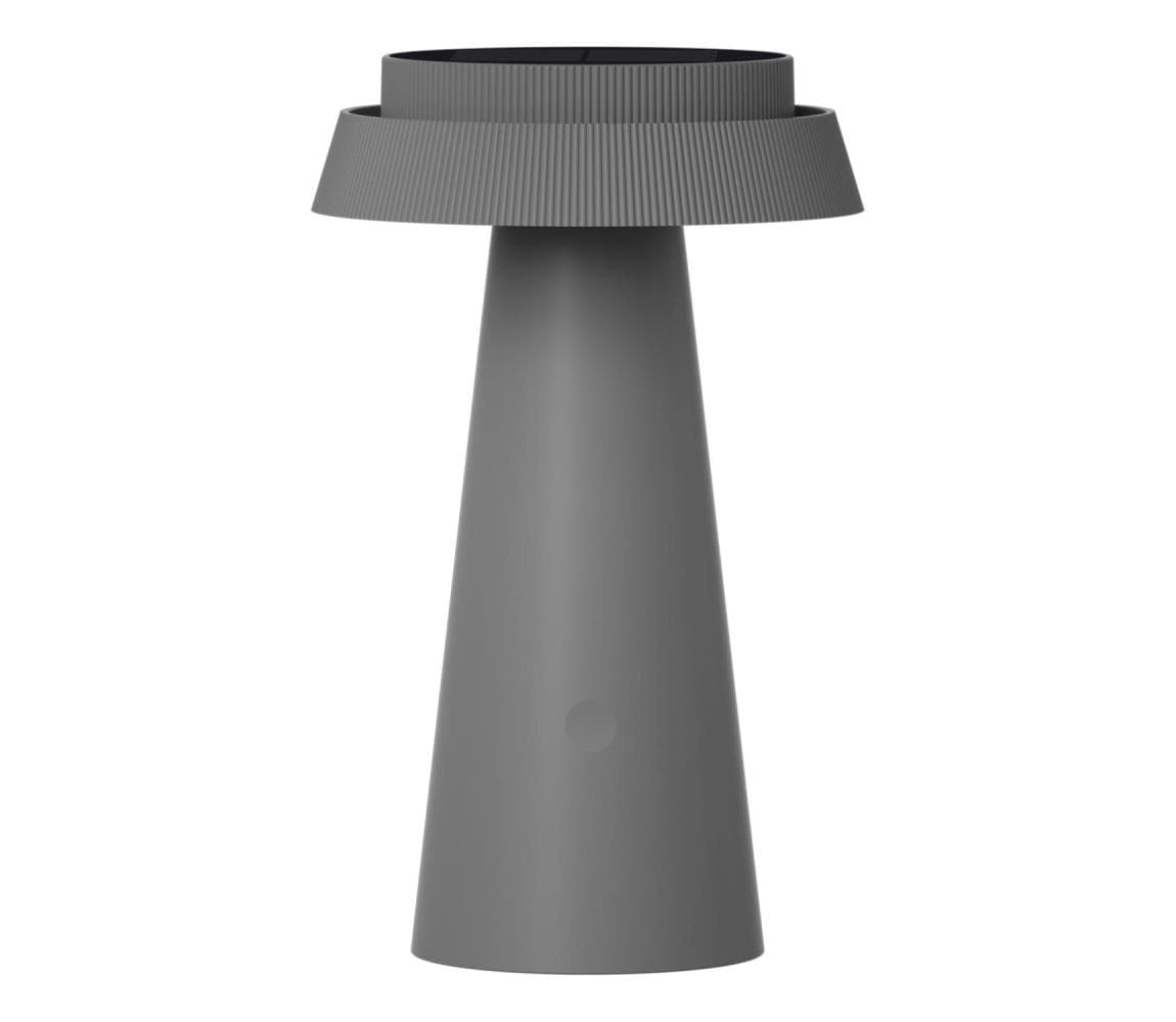 LED Solárna lampa MARAKESZ LED/3,7V USB 3600 mAh 1800/2700/3000K IP54 šedá 329820