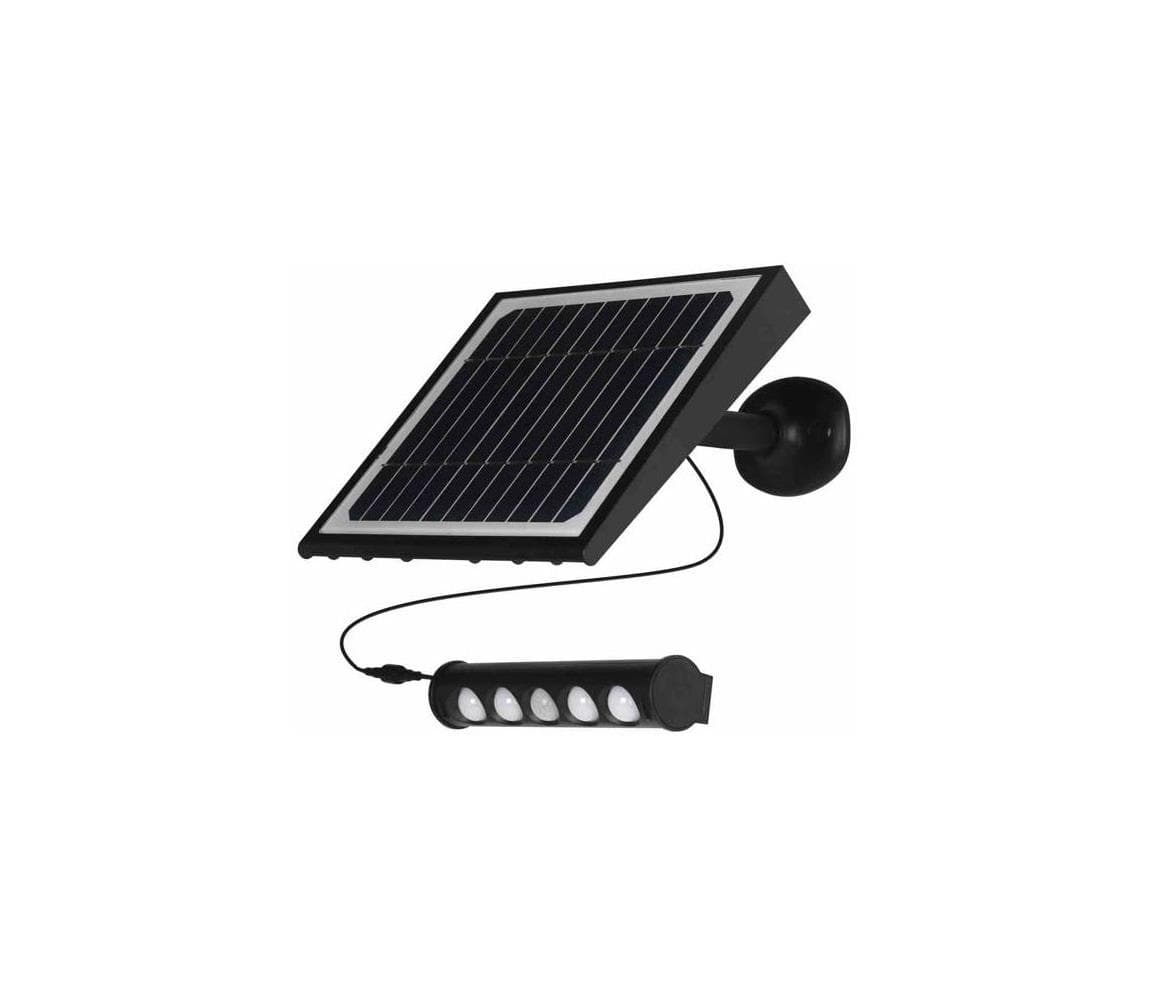 LED solárna nástenná lampa so senzorom pohybu LED/8W/3,7V 4000mAh 4000K IP65 EKO8328