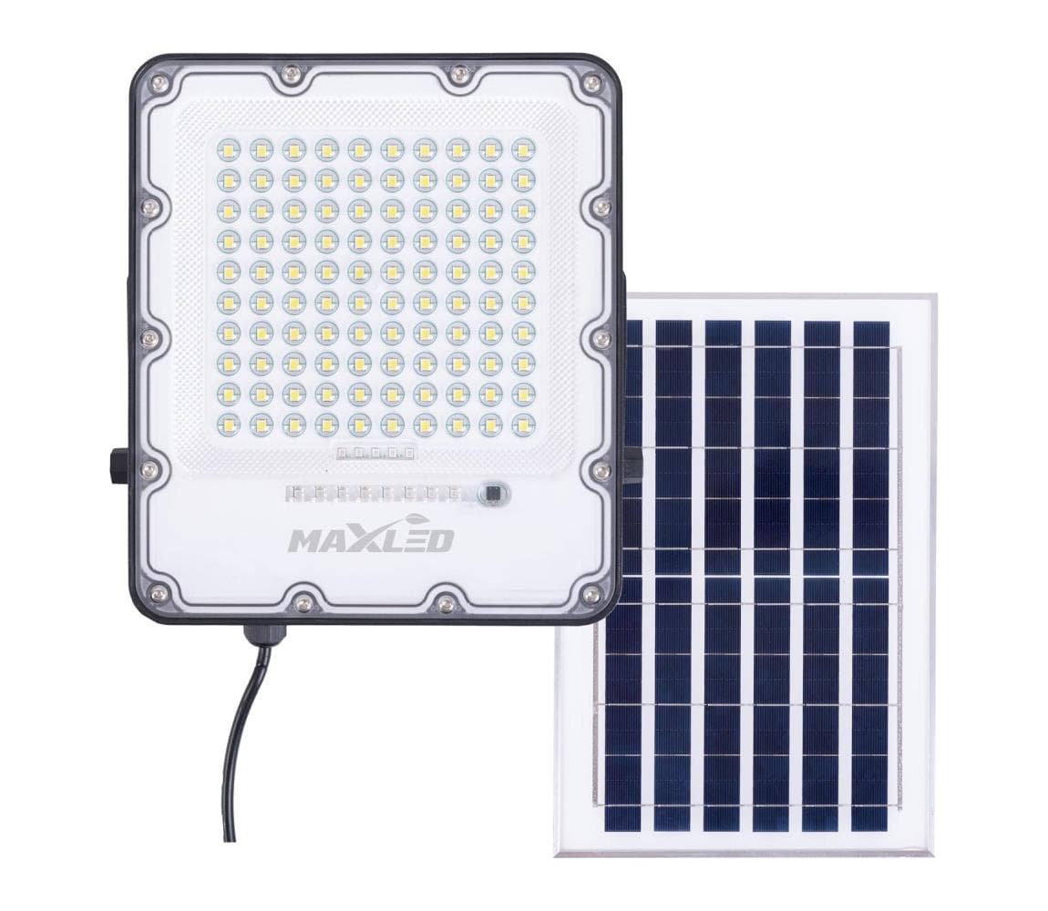LED Solárny reflektor LED/100W/3,2V 4500K IP65 + diaľkové ovládanie 5903271845255